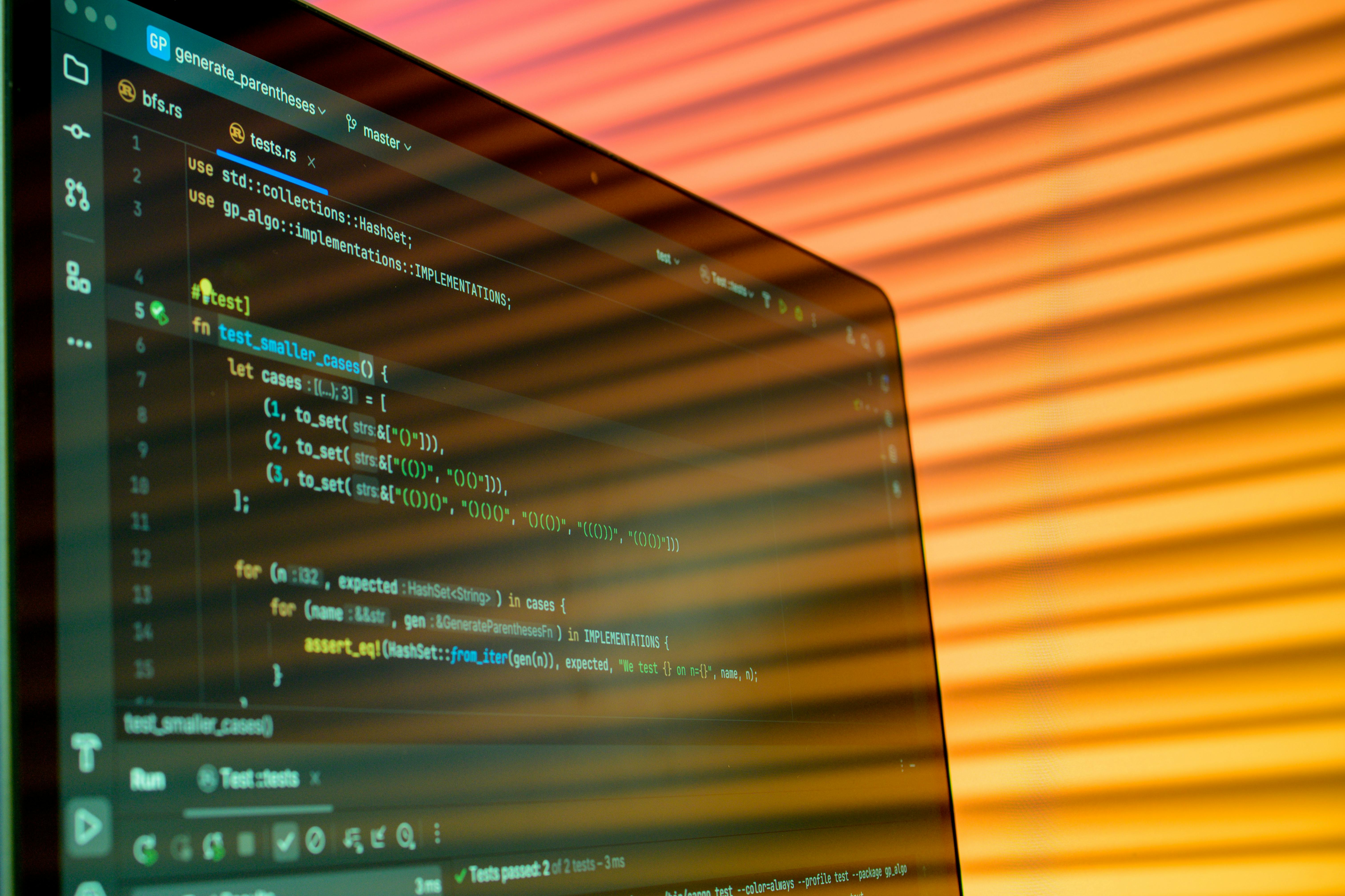 Portrait with abstract lighting